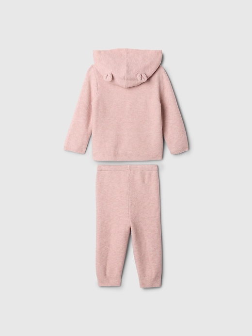 Image number 2 showing, Baby CashSoft Bear Hoodie Outfit Set