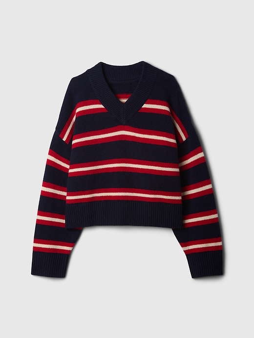 Image number 5 showing, Kids CashSoft Oversized V-Neck Sweater