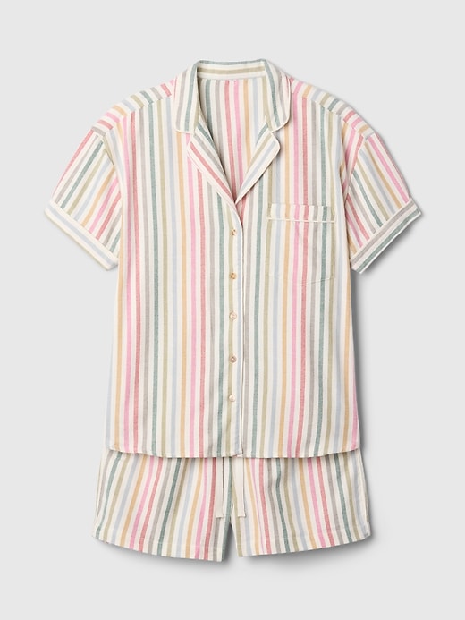 Image number 4 showing, Flannel PJ Shorts Set