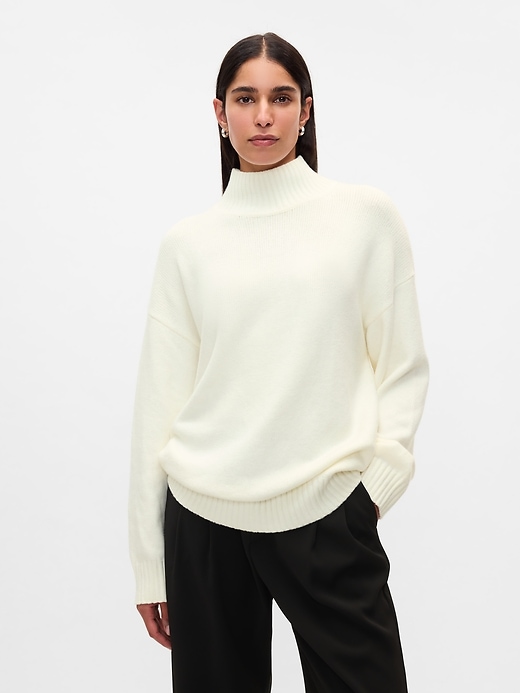 Image number 1 showing, CashSoft Mockneck Sweater