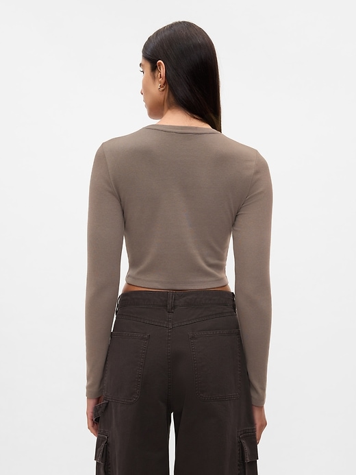 Image number 2 showing, Modern Rib Cropped T-Shirt