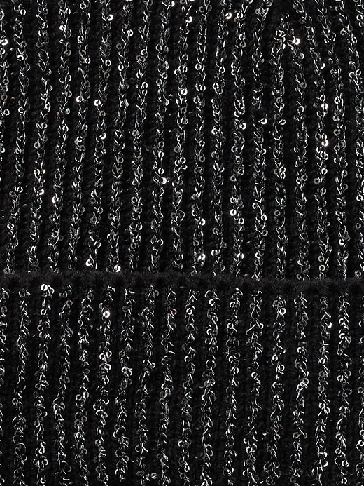 Image number 2 showing, Metallic Sequin Beanie