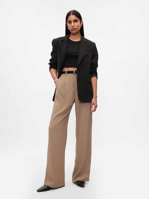 Image number 1 showing, 365 High Rise Pleated Trousers