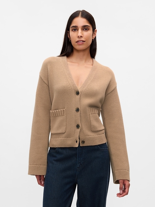 Image number 1 showing, Pocket Cardigan Sweater