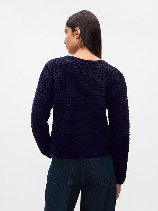 Image number 2 showing, Textured Sweater Jacket