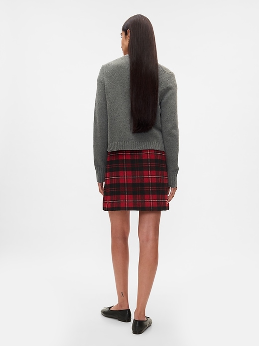 Image number 2 showing, Plaid Wrap Mini Skirt