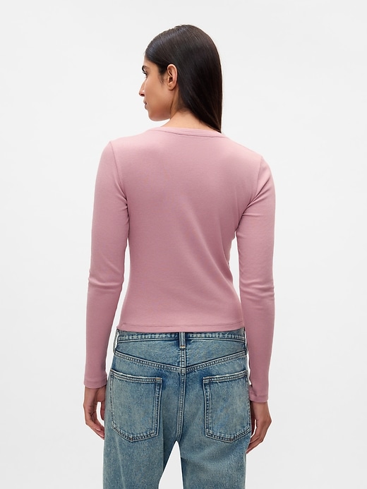 Image number 2 showing, Modern Rib Cropped T-Shirt