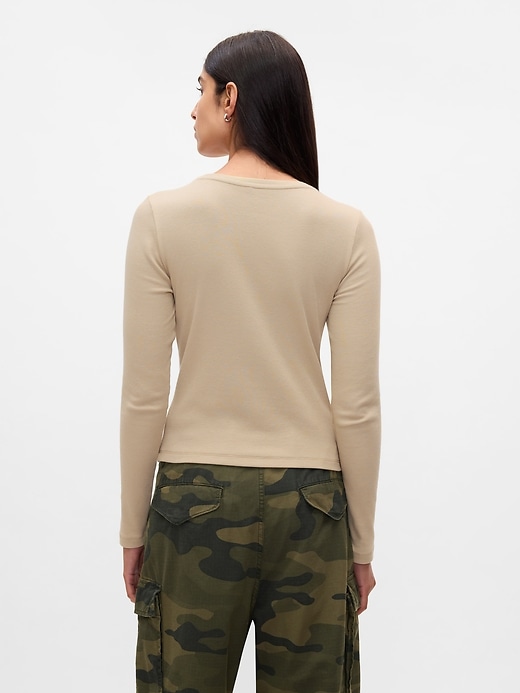 Image number 2 showing, Modern Rib Cropped T-Shirt