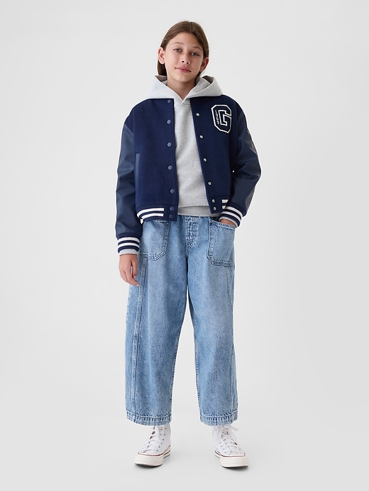 Image number 1 showing, Kids UltraSoft Pull-On Horseshoe Jeans