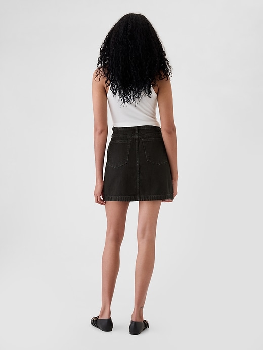 Image number 2 showing, Studded Denim Mini Skirt