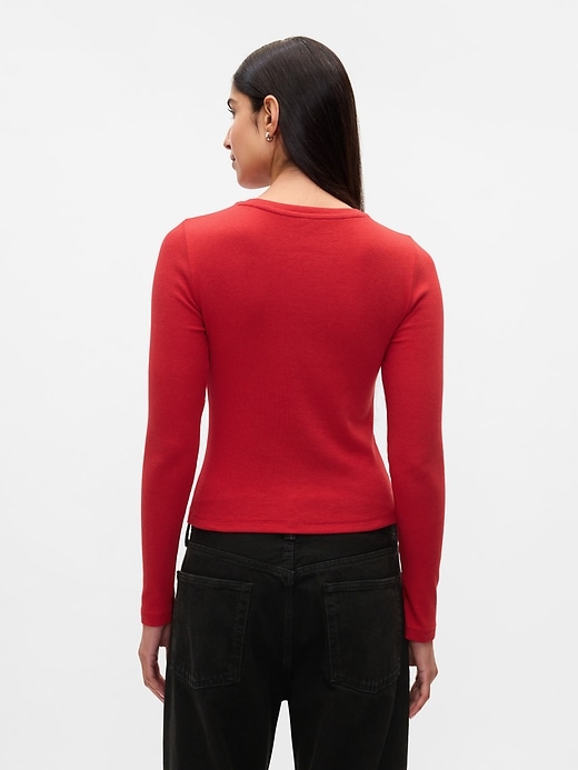 Image number 2 showing, Modern Rib Cropped T-Shirt