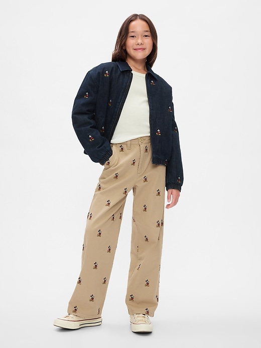 Image number 4 showing, Gap × Disney Kids Embroidered Baggy Khakis