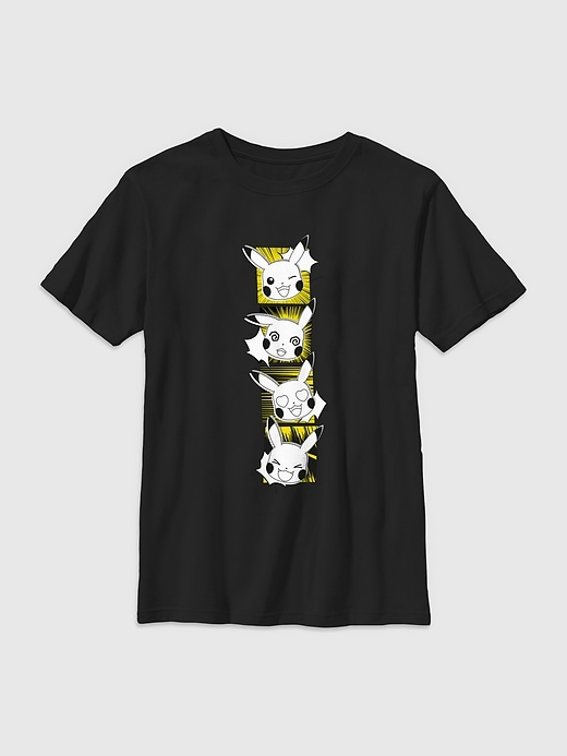 Image number 1 showing, Kids Pokemon Pikachu Faces Graphic Tee