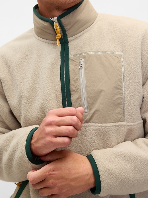 Image number 4 showing, Sherpa Half-Zip Pullover