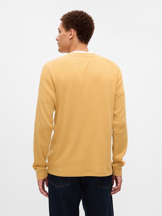 Image number 2 showing, Waffle-Knit Raglan T-Shirt