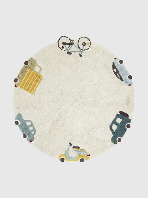 Image number 1 showing, Lorena Canals Washable Medium Wheels Rug