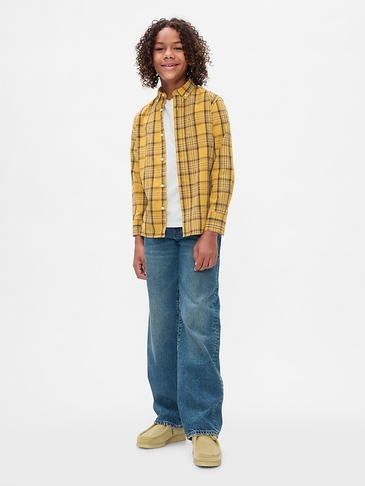 Image number 3 showing, Kids Organic Cotton Poplin Shirt