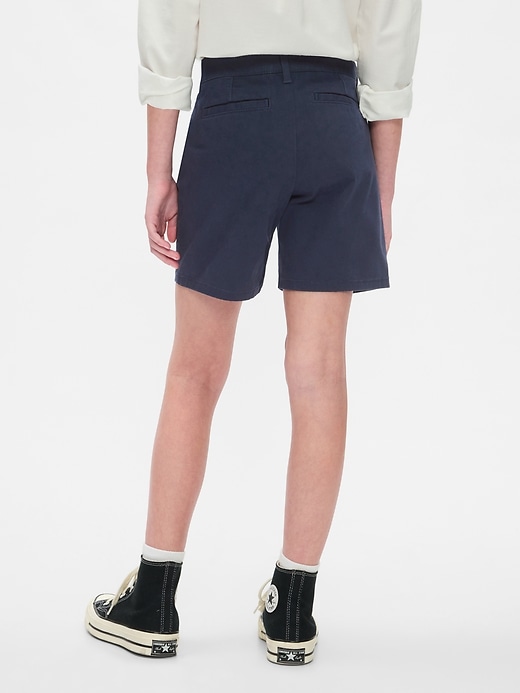 Image number 3 showing, Kids Mid Rise Uniform Bermuda Shorts