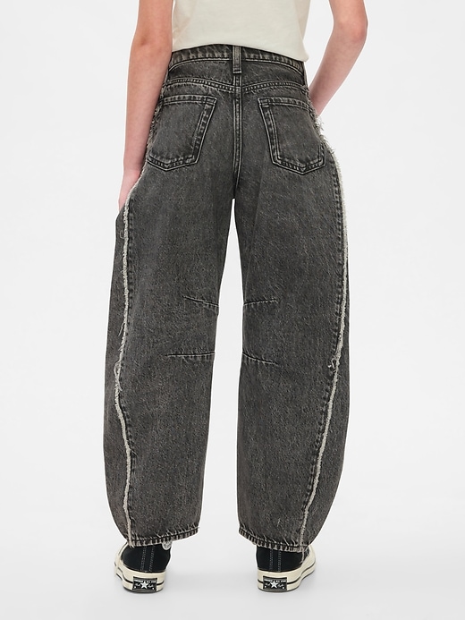 Image number 3 showing, Kids Mid Rise Horseshoe Jeans