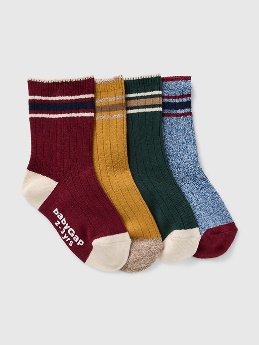 View large product image 1 of 1. babyGap Athletic Crew Socks (4-Packs)