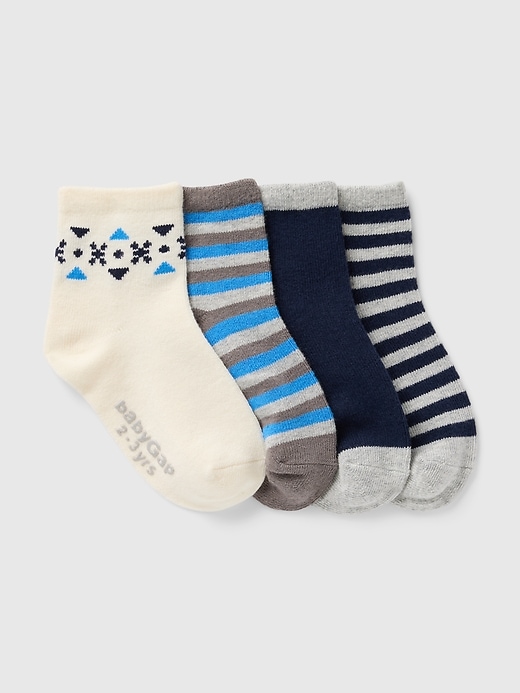 View large product image 1 of 1. babyGap Quarter Crew Socks (4-Pack)