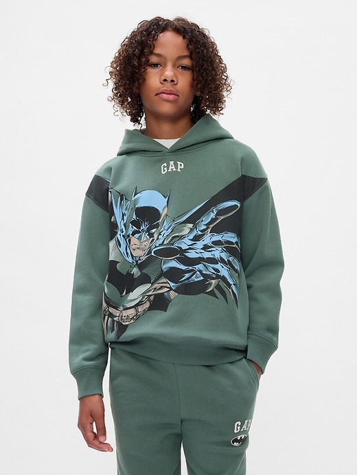 Image number 1 showing, Kids DC™ Batman Vintage Soft Logo Hoodie