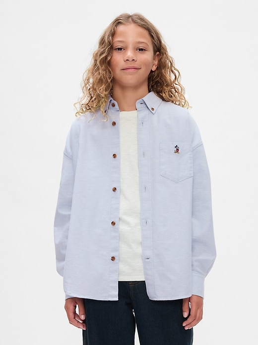 Image number 1 showing, Gap × Disney Kids Oversized Oxford Shirt