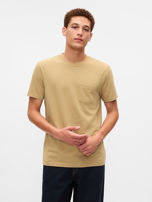 Image number 1 showing, Organic Cotton Pocket T-Shirt