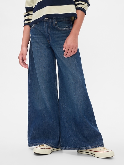 Image number 2 showing, Kids Mid Rise Baggy Jeans