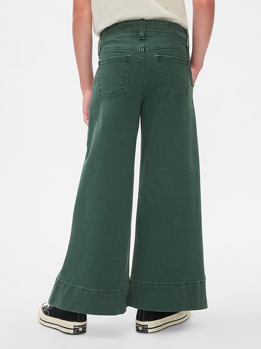 Image number 3 showing, Kids High Rise Stride Wide-Leg Ankle Jeans