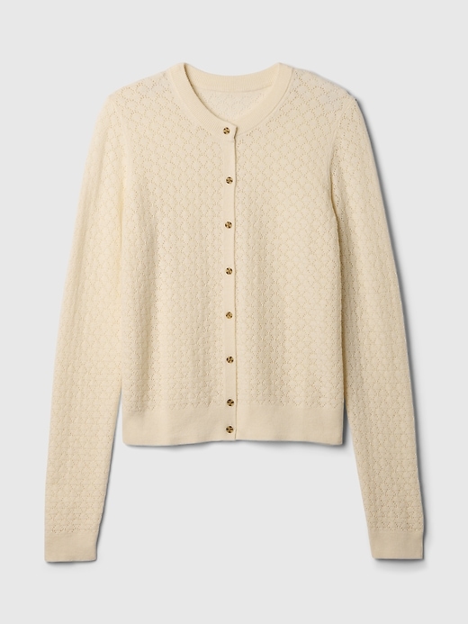 Image number 5 showing, Pointelle Cardigan