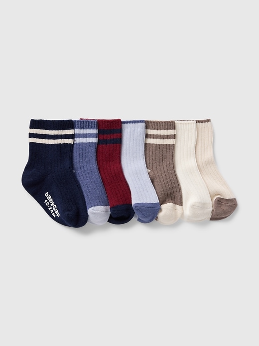 View large product image 1 of 1. babyGap Quarter Crew Socks (7-Pack)