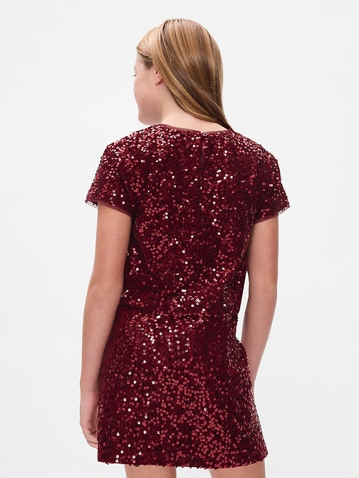 Image number 2 showing, Kids Sequin Velvet Top