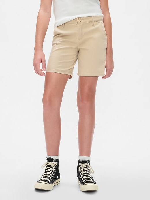 Image number 2 showing, Kids Mid Rise Uniform Bermuda Shorts