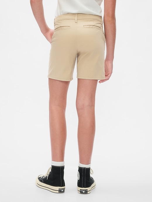 Image number 3 showing, Kids Mid Rise Uniform Bermuda Shorts