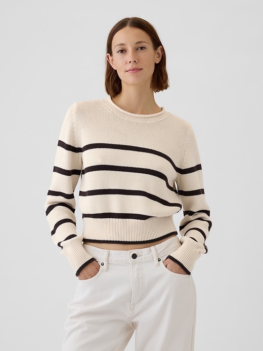 Image number 1 showing, Shrunken Roll Neck Sweater