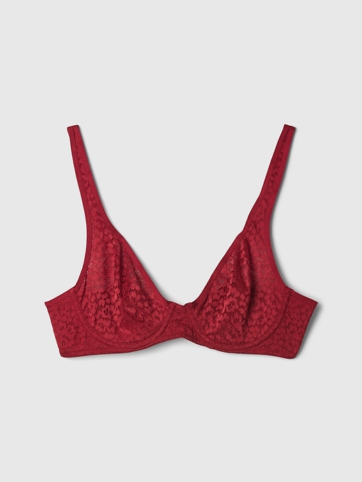 Image number 5 showing, Lace Unlined Semi-Demi Bra