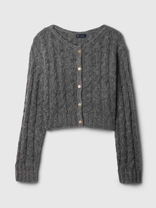 Image number 5 showing, Gap × Cult Gaia Cropped Cable-Knit Cardigan