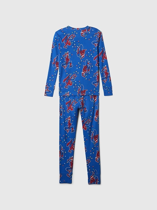 Image number 2 showing, Gap × Marvel Kids Organic Brushed  Cotton Spider-Man PJ Set