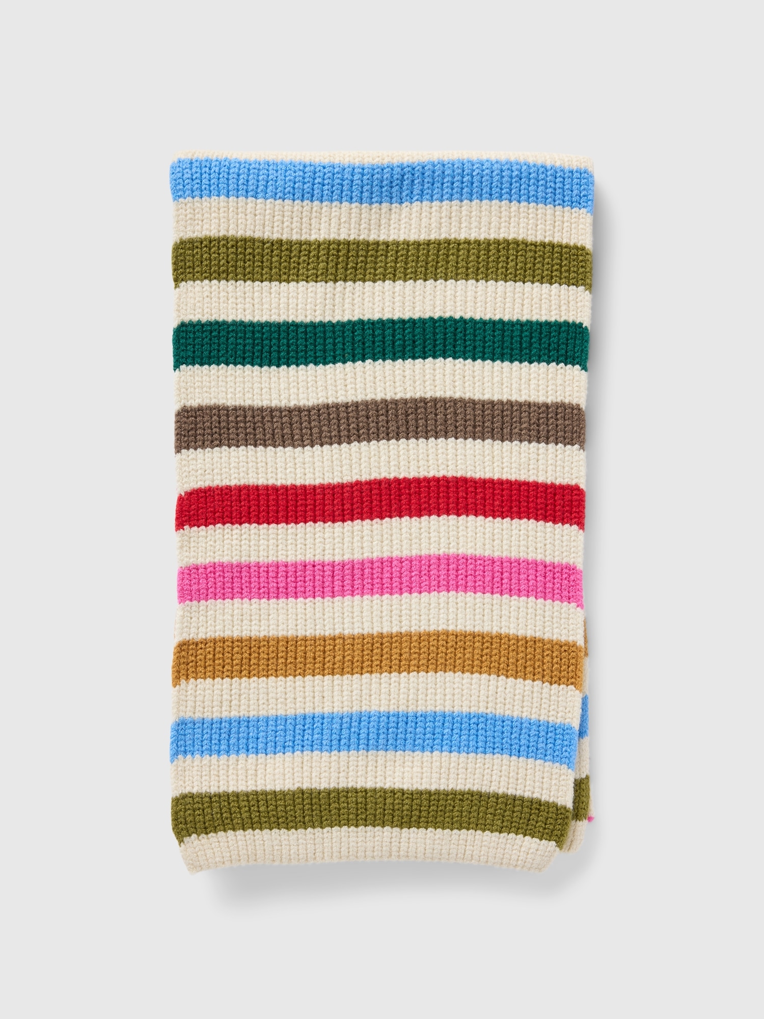 Shop Gap Cashsoft Rib Scarf In Happy Stripe