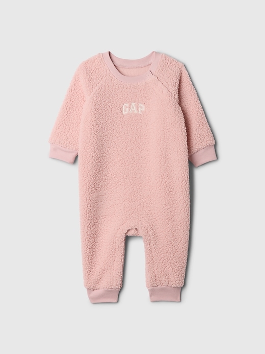 Image number 1 showing, Baby Gap Logo Sherpa One-Piece