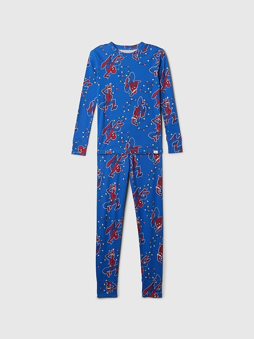 Image number 1 showing, Gap × Marvel Kids Organic Brushed  Cotton Spider-Man PJ Set