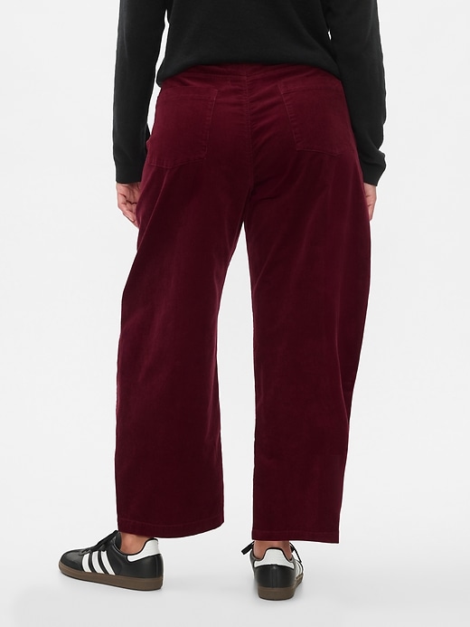 Image number 6 showing, High Rise Corduroy Tapered Ankle Trousers