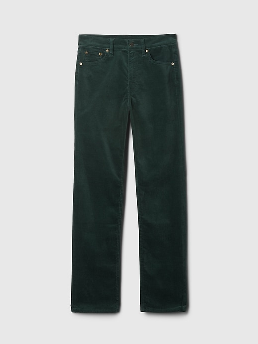 Image number 7 showing, High Rise Velvet '90s Straight Pants