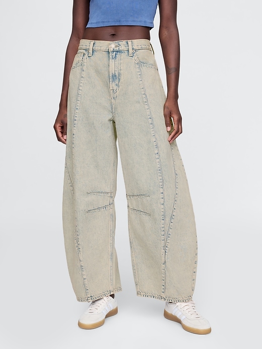 Image number 2 showing, High Rise Horseshoe Jeans