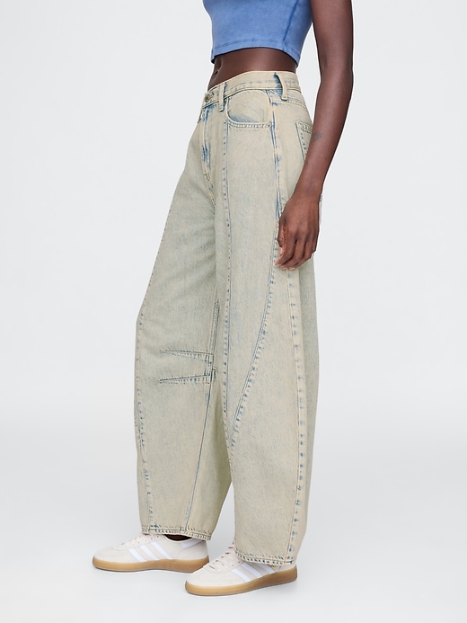 Image number 3 showing, High Rise Horseshoe Jeans