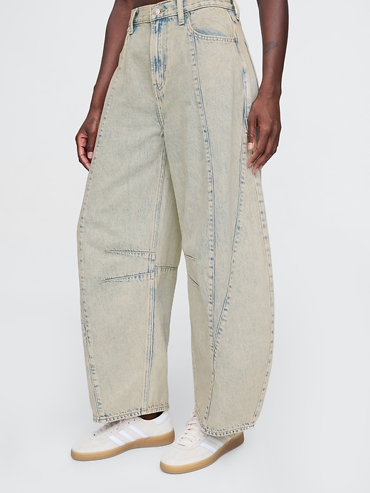 Image number 8 showing, High Rise Horseshoe Jeans