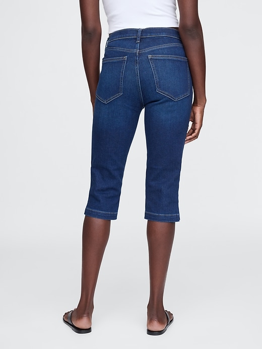 Image number 4 showing, High Rise True Skinny Capri Jeans