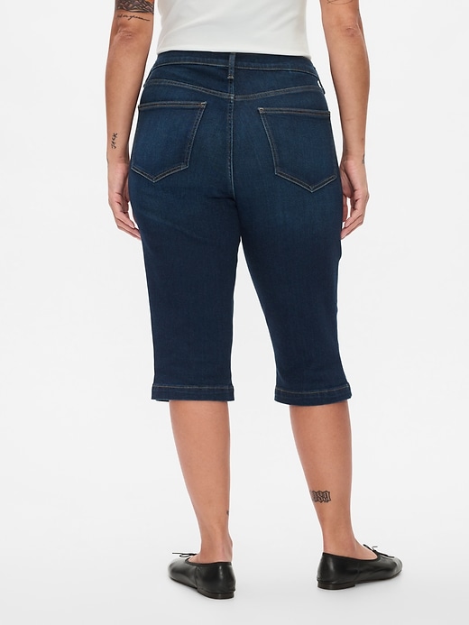 Image number 6 showing, High Rise True Skinny Capri Jeans