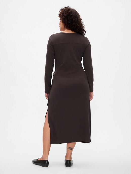 Image number 6 showing, Modern Rib Tie-Knot Midi Dress